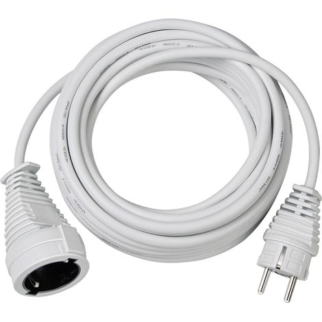 Brennenstuhl 1168440 Strom Verlängerungskabel Weiß 5.00 m H05VV-F 3G 1,5 mm²