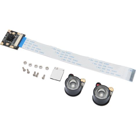 Module caméra 5MP pour Raspberry Pi, capteur OV5647, vision nocturne infrarouge 850 nm, module caméra 1080p de remplacement (1/5)