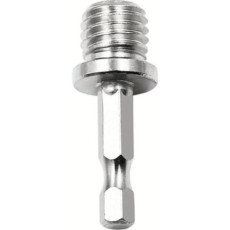 Adaptateur de perceuse à tige hexagonale de 6,35 mm M14 pour meuleuse d'angle, polisseuse, outils électriques, accessoires (1/5)