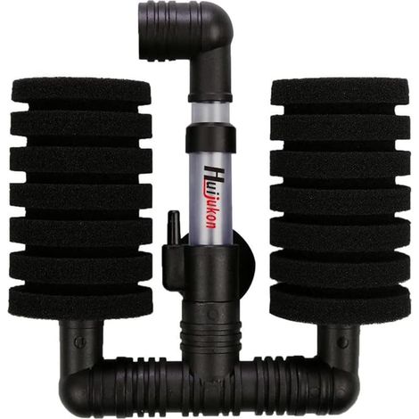 Filtre Éponge Double - 1 Unité - Filtration Mécanique Et Biologique - Pour Aquarium 20L À 100L (1/5)