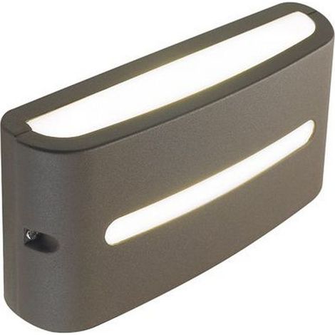 Applique Da Esterno Moderna Post Alluminio E Termoplastica Caffè Led 10W 4000K (1/5)