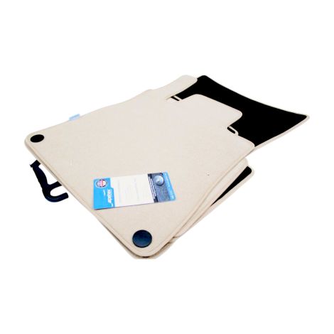 Teppich-Fußmatten für Mercedes S‑Klasse W222 (2013–2020) – mit langem Radstand, beige