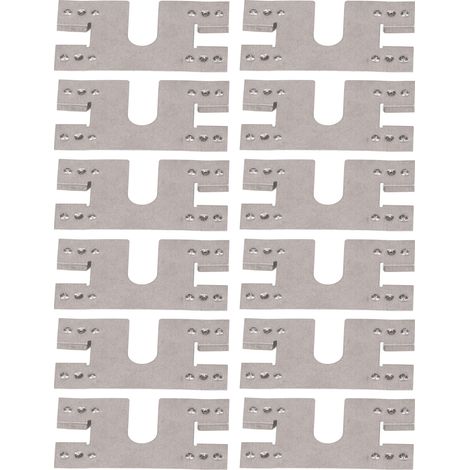 Lot de 100 joints conducteurs de mise à la terre pour panneaux photovoltaïques, protection contre la foudre, rondelles conductrices pour rails de guidage à rainure en T 30 x 40 mm (1/5)