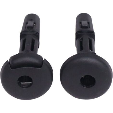 Lot de 2 Guides D’Insertion en Plastique Noir pour Appuie-Tête de Siège Auto Tubes de Fixation Compatibles Système de Verrouillage Accessoires Intérieurs pour Siège Voiture