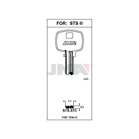 JMA llave punto jma sts-x15 (caja 10) , DETALLES
Referencia                STS-X15
Para:                       STS ®
Catálogo                  2024SUPPLEMENT
Clase
