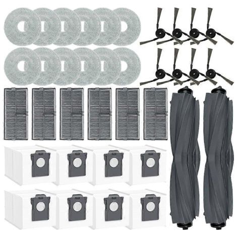 Pièces détachées pour aspirateur robot Mova P50 Pro Ultra / P50 Ultra et Mova P10 Pro Ultra : brosse principale, lingette de nettoyage, sac à poussière et filtre