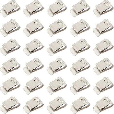 Lot de 30 serre-câbles pour câbles solaires photovoltaïques extérieurs-2.5X1.2X1CM-Silver (1/2)