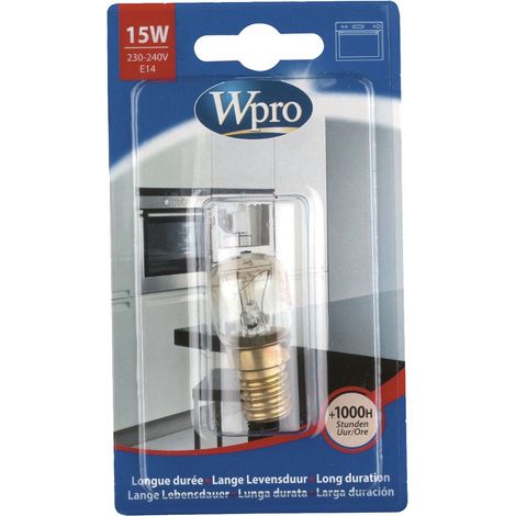 Lampadina a forma di pera 300°C / E14 / T22 / 15W / 220V originale - Forni a Microonde - WPRO - 603255053429698797 (1/2)
