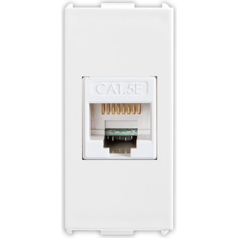 Presa telefonica RJ45 Cat.5E non schermato Bianco Pixia Master 11218