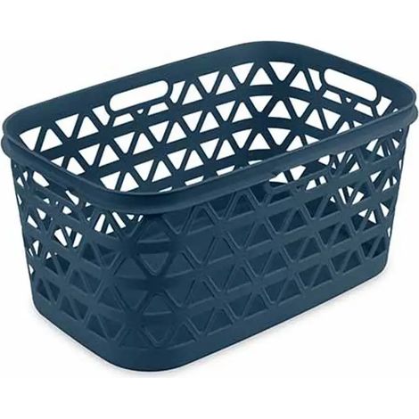 Cesta portabianchería Oceana gris-azul 45 l 57,1x37,1x27,1