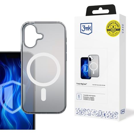 iPhone 16 Plus 3MK Frosty MagSafe Hülle Weiß