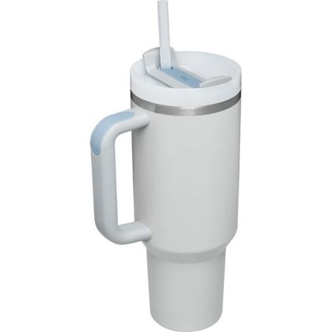 Gobelet isotherme en acier inoxydable de 40 oz - Gobelet de voyage d'aventure avec poignée, paille et couvercle (1/4)