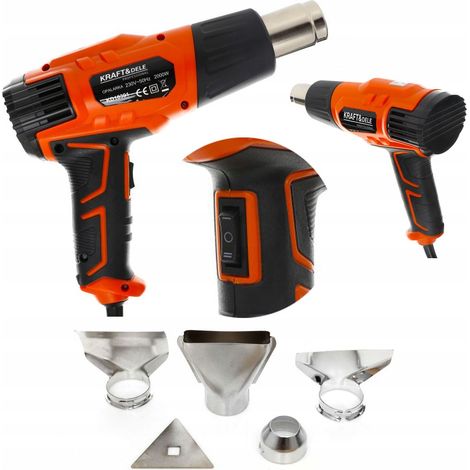 Pistola termica elettrica a 2 modalità, 2000 W, 230 V, 550 °C, Kraft&Dele (1/5)