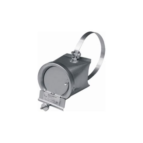 ATMOS Zugbegrenzer für Heizkessel V4A Rauchrohr Abgasrohr Nebenluft 130-160 mm