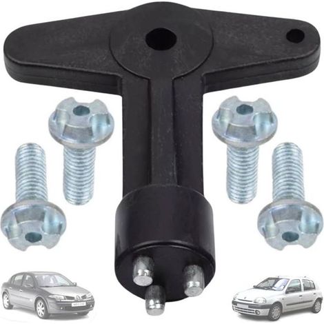 Clé Antivol Enjoliveur pour Renault Clio Espace Kangoo Megane, Opel - 7700422600 - Vis Jante - Écrou Enjoliveur - Cache-roues (1/5)