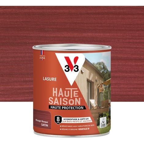 V33 Lasure V33 Haute saison 8 ans rouge basque satiné 0.75 l
