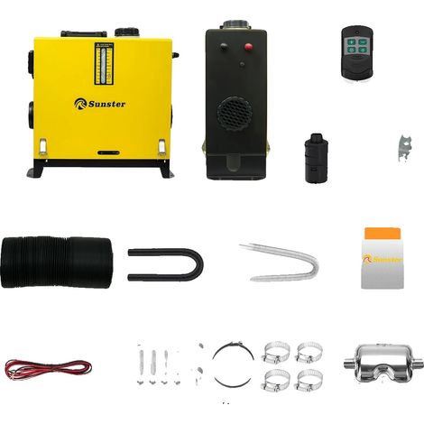 Chauffage à air diesel, contrôle LCD, télécommande, 8KW 12V 24V 220V (1/2)