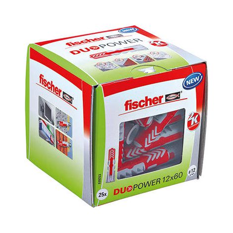 Taco duopower ø12 x 60 mm, caja 25 uds