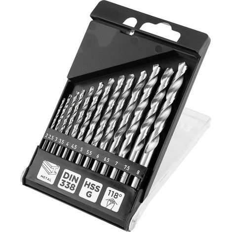 Brocas para metal HSS-G, 2 - 8 mm, juego de 13 (1/3)