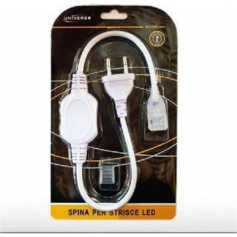 TrAdE Shop Traesio - Spina Per Strisce Led 9.5mm S-220v-95 Raddrizzatore Presa Accensione Strip Led - (1/3)
