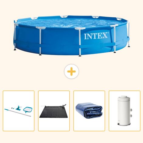 Intex Piscine Tubulaire Ronde - 366x76 cm - 5-pièces  S61 (1/5)