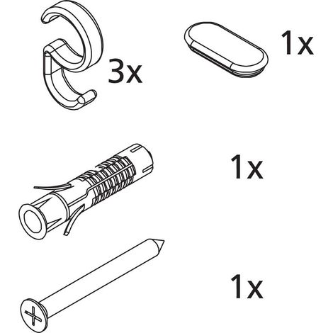 Kermi Kleinteilset Stabilisierung ZBAT038, Weiß, 2529946