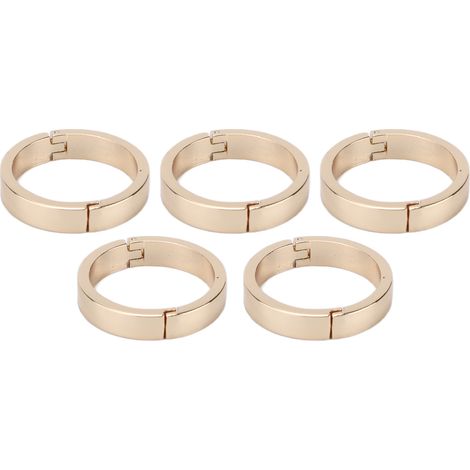 5pcs Round Carabiner Durable Alloy Stationery Buckle Accessories for Loose Spiral NotebookOuter Diameter 30mm, Inner Diameter 25mm (1/5)