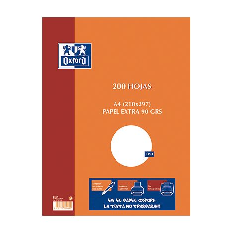 OXF RESMILLERIA 100H A4 90G LIS 17102199