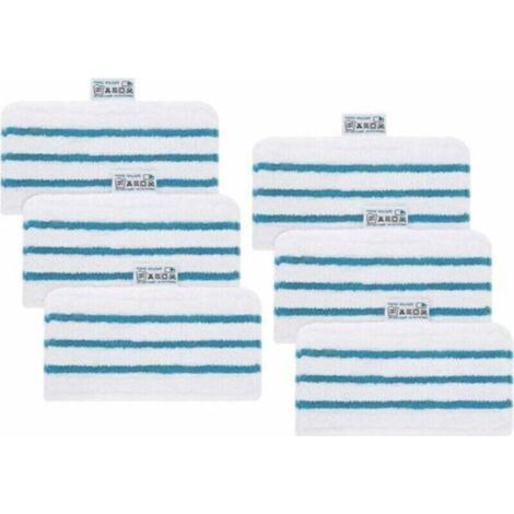 6Pack Microfibres lavables pour vadrouille à vapeur Black & Decker FSMP20, FSMH1321JMD, FSM1500, FSM1600, FSM1610, FSM1620, FSM1621, FSM1630, FSMH162 (1/4)