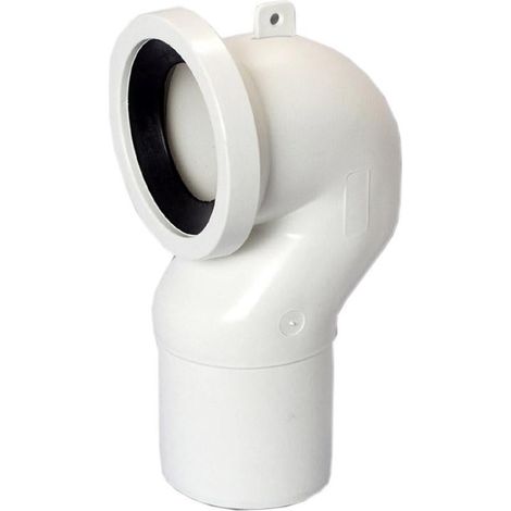 Curva WC a collo di cigno Ø90 mm rigida colore bianca
