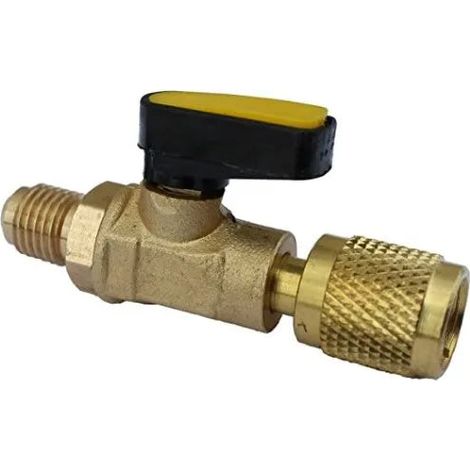 Wigam - Rubinetto 1/2" Sx Femmina - 5/16" Maschio (Gas R32) Per Condizionamento