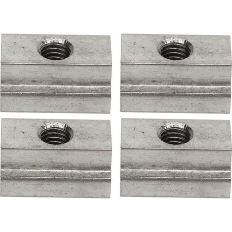 Kit de 4 vis de fixation, écrous, anneaux en D et boulons à tête hexagonale pour rails de plateau de lit et remorque (camion, SUV, remorque). (1/5)