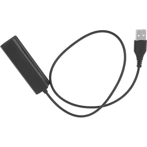 Adaptateur RJ9 vers USB pour Casque Femelle en Plastique Noir Léger pour Téléphone et Travail à Distance (1/5)