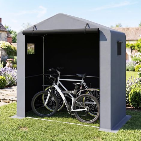 COSTWAY Tenta Garage Auto per Esterno 190 x 95 x 194 cm (Argento)