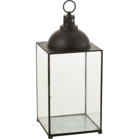 Lanterne Design en Verre "Hagrid" 85cm Noir (1/4)