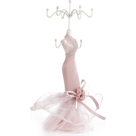 Porte-bijoux avec mannequin pour colliers, boucles d'oreilles, bagues et chaussures à talons (modèle réduit) (1/5)