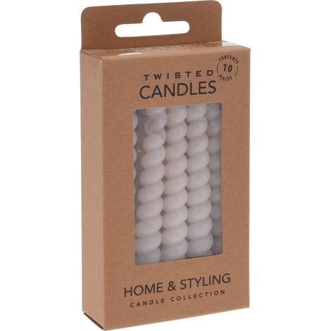 Tischkerzen aus Paraffin, 10 cm lang