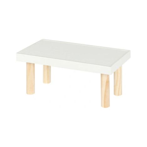 Organisateur de bijoux, 24,5 x 12,10 cm, en bois, pour bagues, boucles d'oreilles et accessoires personnels.-AquaForge