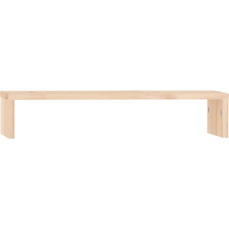 Soporte para monitor madera maciza de pino 50x27x10 cm vidaXL