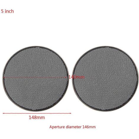 Grille de Protection pour Haut-parleur 5 Pouces, Remplacement Décoratif pour Enceinte Acoustique (1/4)