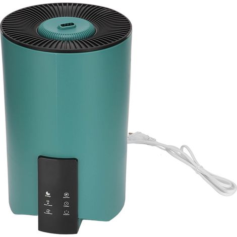 Tisch-Luftbefeuchter, 5 Liter Fassungsvermögen, Vier-Filter-System, Kalt- und Warmnebelfunktion, Timer-Funktion, EU-Stecker (100–240 V) (1/5)