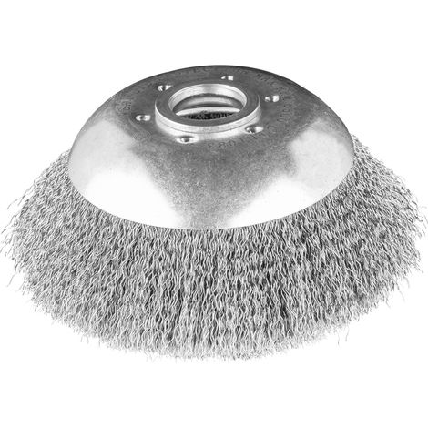 Drahtbürste für Freischneider 150 x 25,4 mm, weiche, gewellte Drähte (1/4)