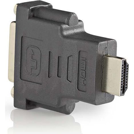 Hdmi adapter hdmi connector dvi d 241 pin female gold plated straight abs anthracite 1 pc boitier
