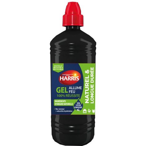 Produit allume feu - Gel - Barbecue - Cheminée - Ingrédients origine naturelle - 850ml