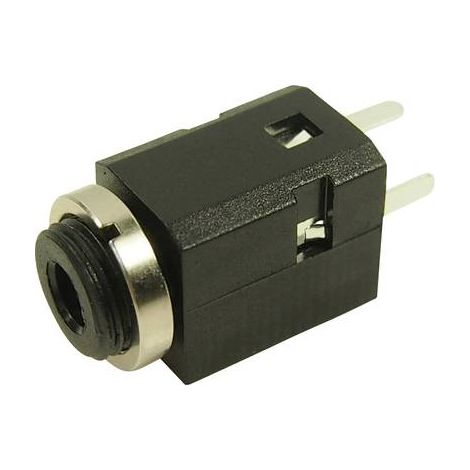Jack 3.5 mm embase femelle Cliff FC681375V Nombre de pôles: 3 stéréo noir 1 pc(s) W911821 (1/2)