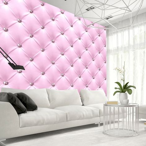 Papier peint adhésif Dame rose - 245 x 175 cm (1/4)