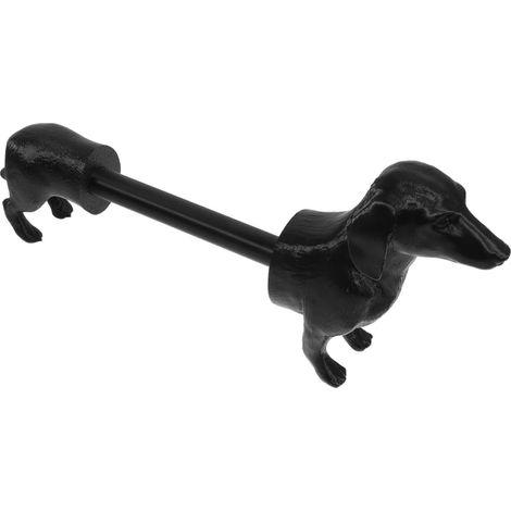 Accessoires de salle bain pour chiens avec porte-papier toilette en forme chien, design résine (1/5)