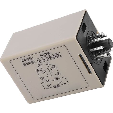 8-poliges Zeitverzögerungsrelais, 1-Sekunden-Endlosschleifentimer, 5 A, 220 V AC, Maschinensteuerung, Industrieblinker (1/5)