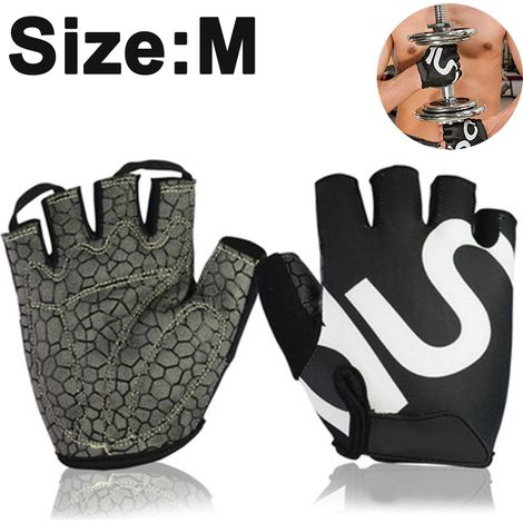 Gants D'Entrainement - Paume Rembourrée Antidérapante - Dos Ouvert Aéré - Pour Musculation Et Fitness - Par Paire (1/5)