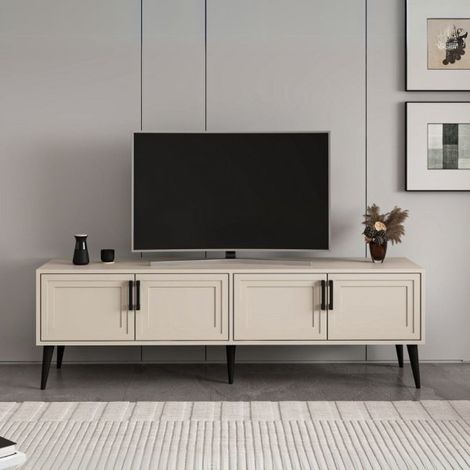 Mobile porta TV con 4 ante colore cashmere 180x45x55H - Styril